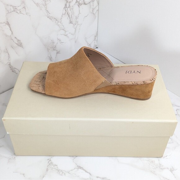NYDJ Claudine Wedge Heel Mule in Cognac Size 6 NEW IN BOX $99 - Picture 5 of 13